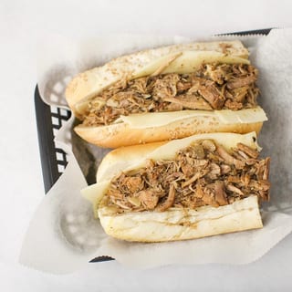 Hot Roast Pork With Provolone
